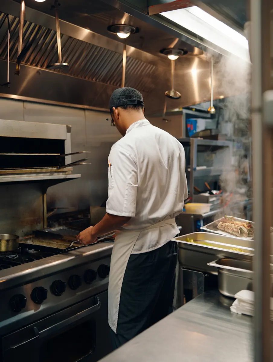 Commercial kitchen finance visual for hospitality businesses
