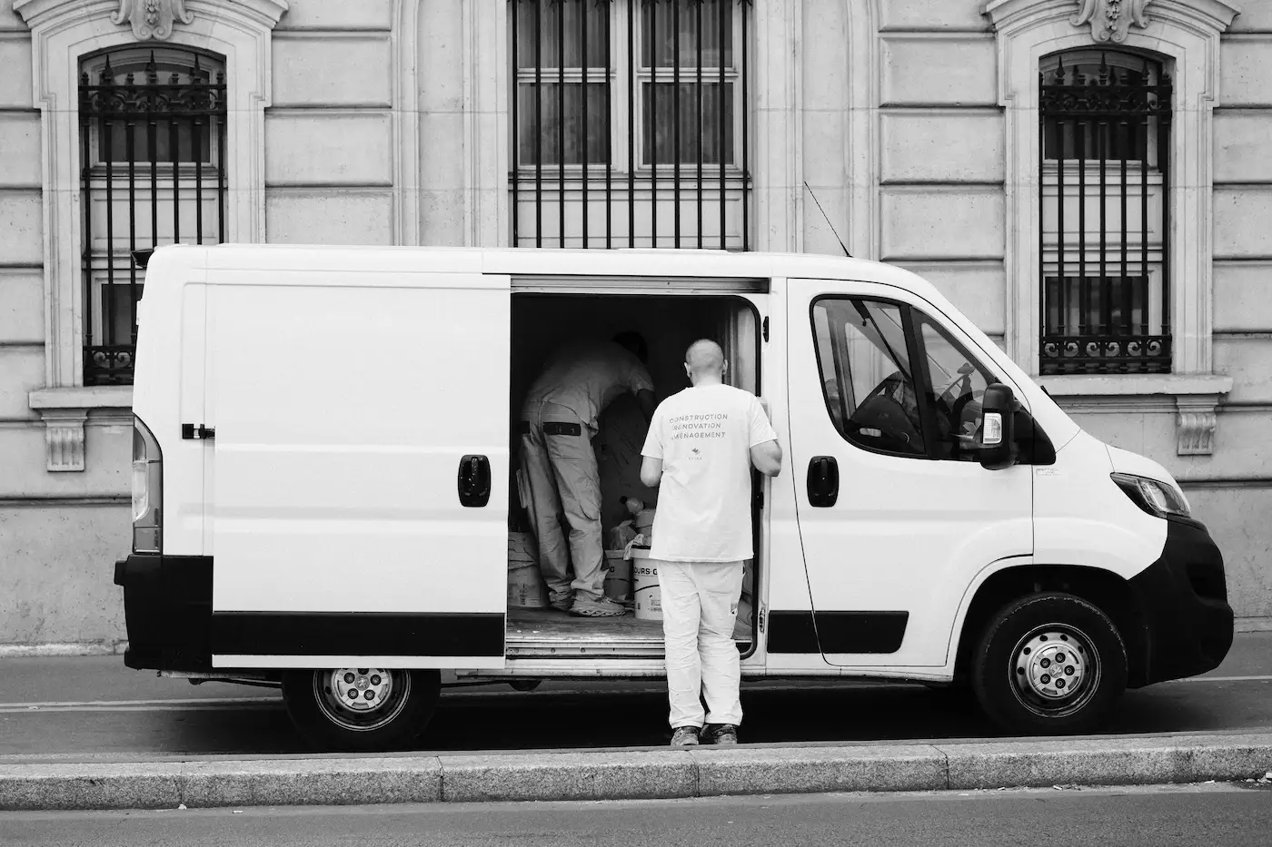 Commercial van parked for business vehicle finance